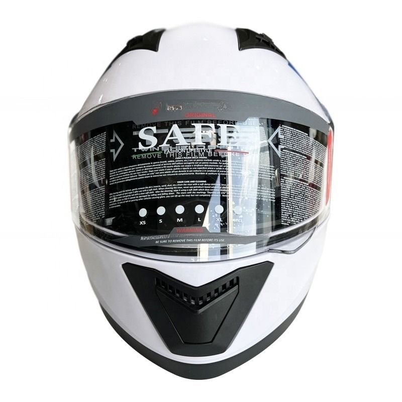 ABS-Full-Face-Shield-Motorradhelm für die gesamte Saison ohne Muster