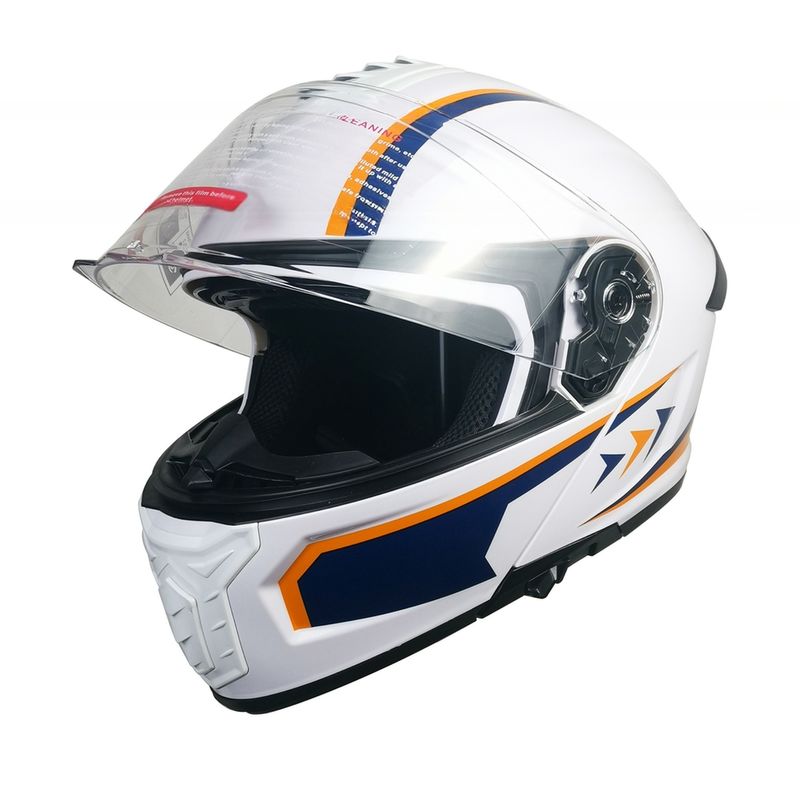 Anpassbarer Motorradhelm mit Halbschild