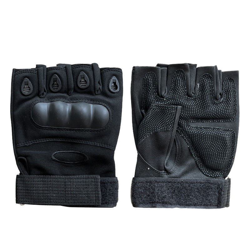 Halbfinger XXL Schutzhandschuhe aus Palm-Mikrofiber-Leder