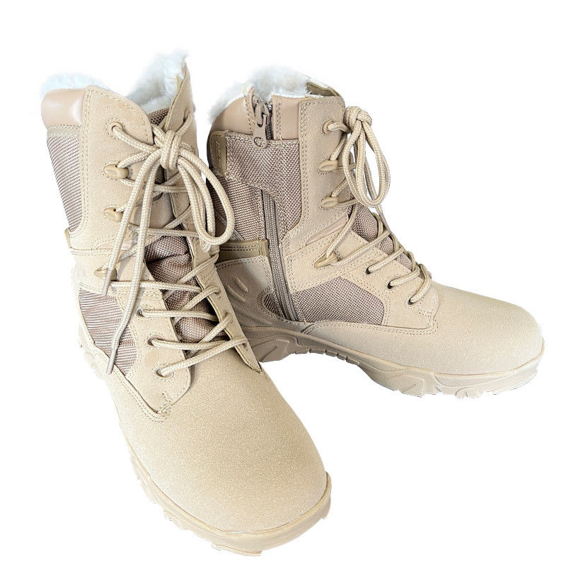 GENUINE Leder-Hochsohlen-Stiefel perfekt für Winter- und Herbstaktivitäten im Freien