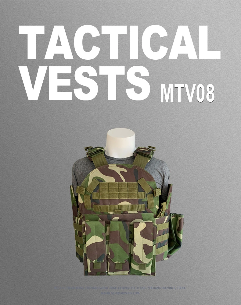 MTV08 Tarnung Atmungsschutzweste mit Molle System 0